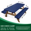 Britown Picnic Table Cover with Bench Covers, Blue, 96 Inch,