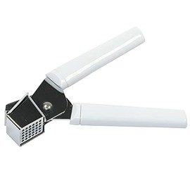 Chef Craft Classic Garlic and Spice Press, 6.88 inch, White and Chrome