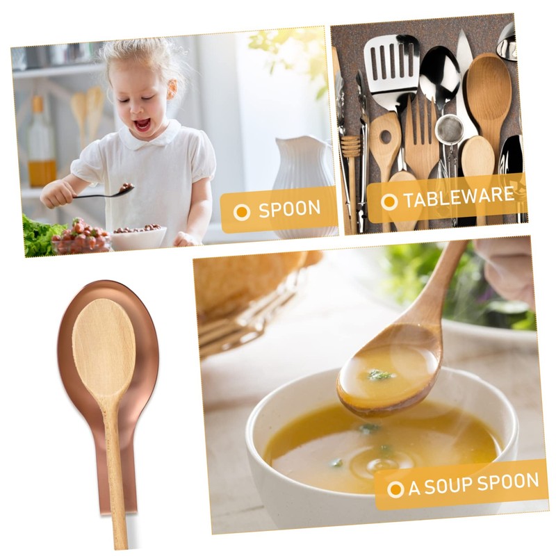 Garneck Rose Gold Kitchen Spoon Holder Soup Ladle Rest Easy