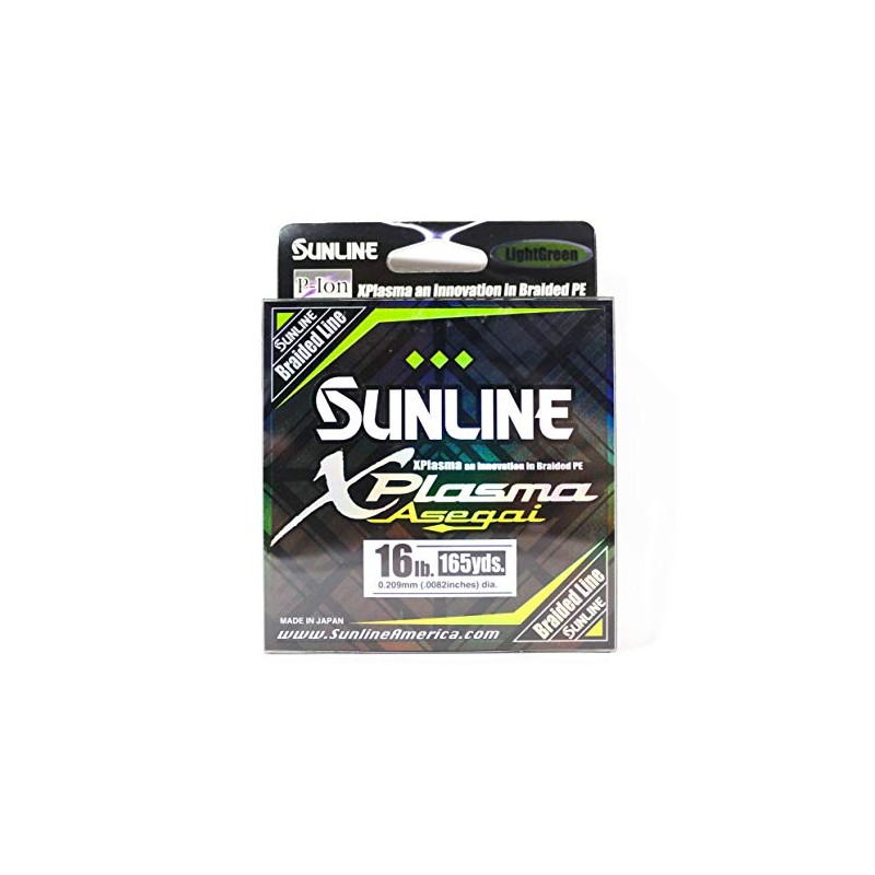 Sunline 63043206 Xplasma Asegai, Light Green, 16LB Test/165 YD