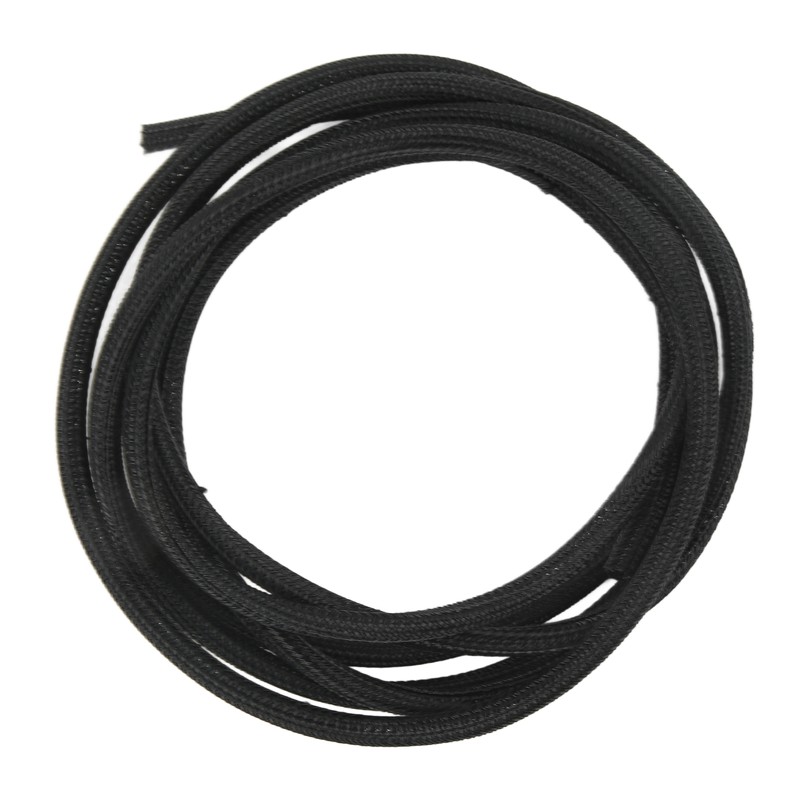 5mm/0.2in Black Cord Protector Self Wrapping Wire Loom High Temperature