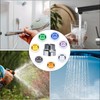 uxcell Shower Flow Reducer Limiter Set, 1.2/1.5/1.8/2.0/2.2/2.5/3.0 gpm, POM Material,