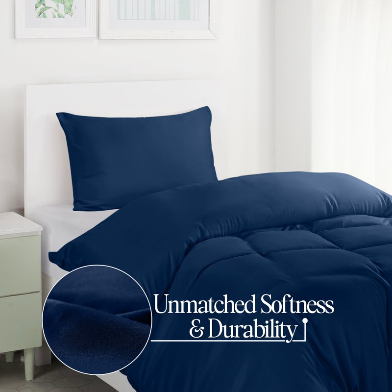 Utopia Bedding Single Duvet Cover Set - Soft Microfibre Polyester