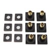 HOMEDEC 2inch Brass Square Massage Shower Body Sprayer Jets, Oil