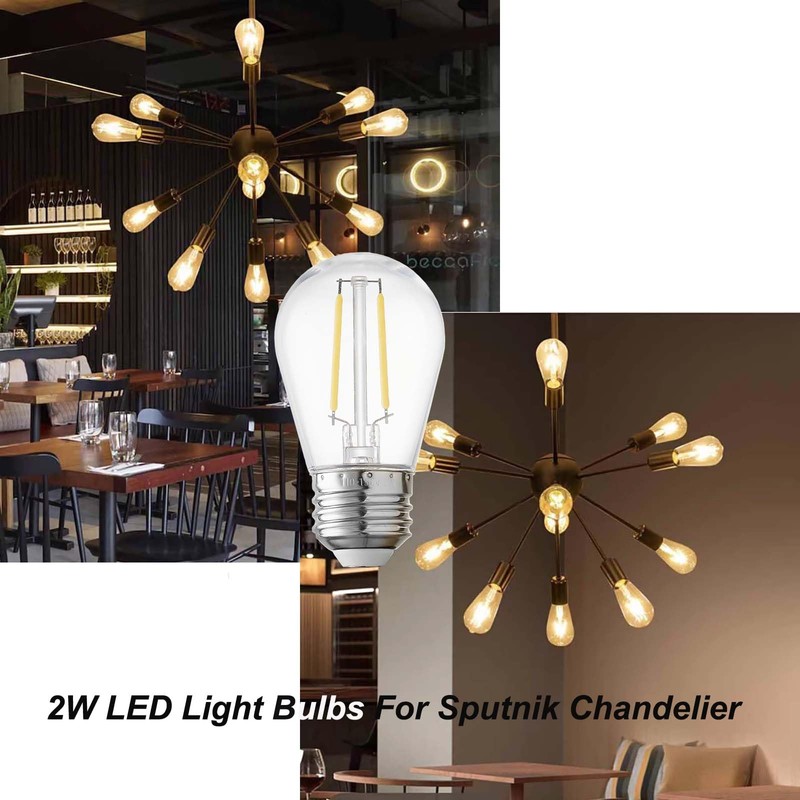 abulber 2W Led Light Bulbs,S14 Led Bulbs for Outdoor String
