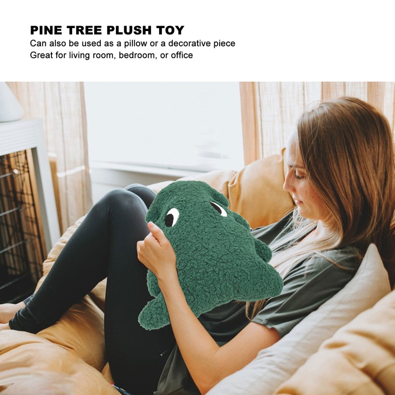 Pine Tree Plush Stuffed Toy Adorable Big Eyes Super Soft