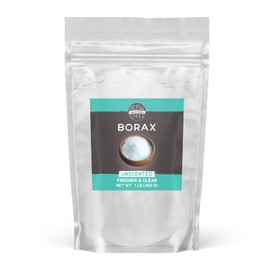 Birch & Meadow Borax, Unscented, Laundry & Cleaning Additive (1 Pound)