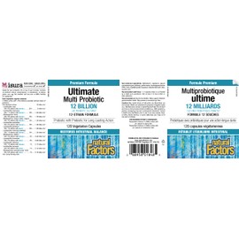 Natural Factors Natural Factors - Probiotic Ultimate Multi - 120 Vegetarian Capsules