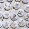 Herzwild Advent Calendar Number Buttons, Number Pins, Christmas Calendar, DIY