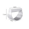 SUPARO Garlic Press Rocker Stainless Steel, Fruit Crusher with Comfortable