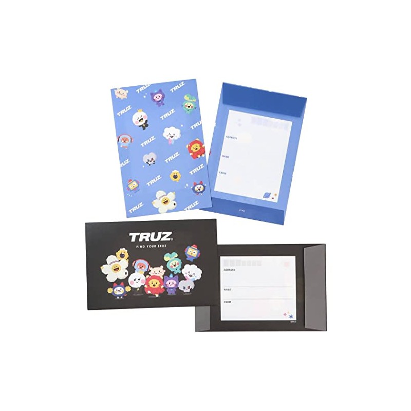 Kamiojapan TRUZ Volume Up Letter Set / Black Line Friends