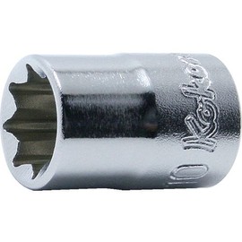 Koken 3/8 (9.5 mm) SQ. Double Quadruple Socket 0.4 inch (10 mm) 3415M-10