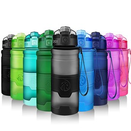 ZORRI Water Bottles, BPA Free Leakproof 32oz 1 litre Water Bottle for Kids|Eco Friendly Tritan Sports Water Bottle for Cycling,Running,Gym,Outdoor|With Fruit Infuser, Bottle Brush|1-Click Flip Top Lid