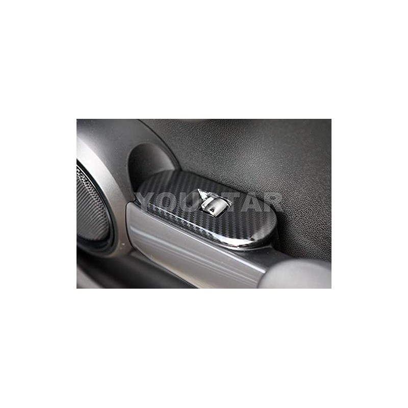 UNICUS Carbon Effect Window Control Panels 2X for Mini Cooper
