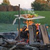 only fire Swivel Campfire Grill Adjustable Open Fire Grill Grate,