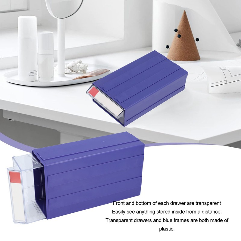 Drawer Type Parts Box Transparent Multifunctional Components Storage Box for