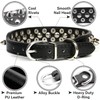 Black Dog Spike Collars,Mushroom Rivet Spike Puppy Collars Girls Boys