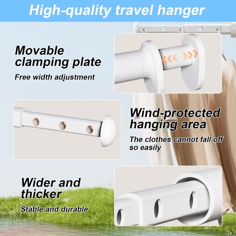 LiuHancsqd Travel Clothes Airer, Camping, Mini Clothes Dryer, Small Clothes