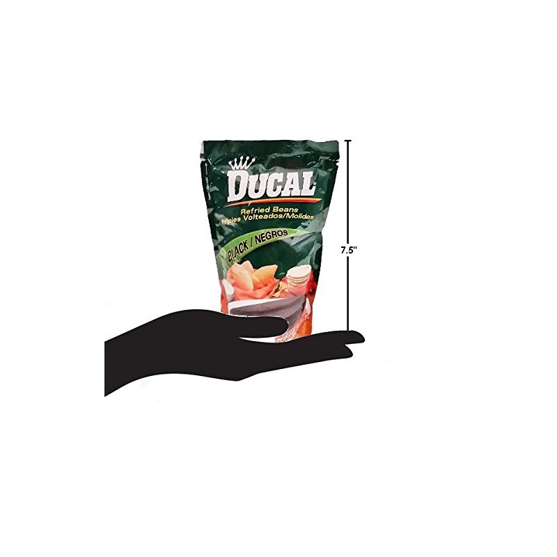 Ducal Refried Black Beans 14.1oz / 400grs Frijoles Negros Volteados