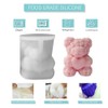 1-Piece Set of Rose Bear Silicone 3D Rose Bear Valentine's