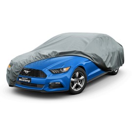 Kayme Heavy Duty Car Cover Custom Fit Ford Mustang/Shelby/Mustang GT GT350 GT500 (1965-2024), Waterproof All Weather for Automobiles, Full Exterior Covers Sun Rain UV Protection.