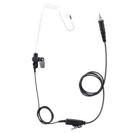 2.5mm Single Pin Ptt Mic Earpiece Two Way Radio Headset Acoustic Tube Ear Piece for Motorola Walkie Talkie clp 1010e 1040e 1060e 1080e(Black,Wired)