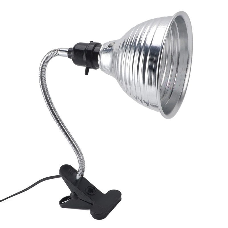 Reptile Heat Lamp Fixture Adjustable Rotate Clamp for Pet Heating