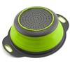 Green Round Silicone Collapsible Colander – Silicone Round Small Kitchen