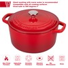 VORRINGARD Enameled Cast Iron Dutch Oven Pot with Lid, for