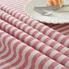 meioro Tablecloths Striped Tassel Table Cloth Rectangular Tablecloth Cotton Linen