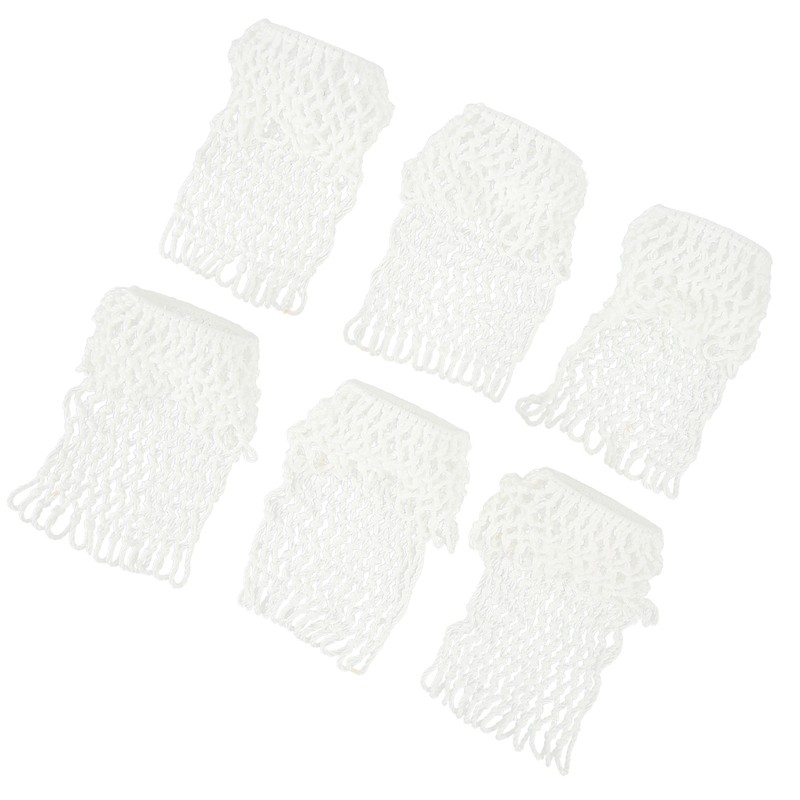 6PCS Billiards Table Net Pocket White Durable Cotton Billiard Pockets