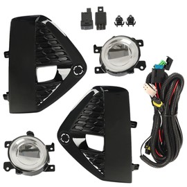 labwork Left Driver & Right Passenger Sides Pair Fog Lights Assembly Replacement for Nissan Murano 2019-2021 Fog Lights