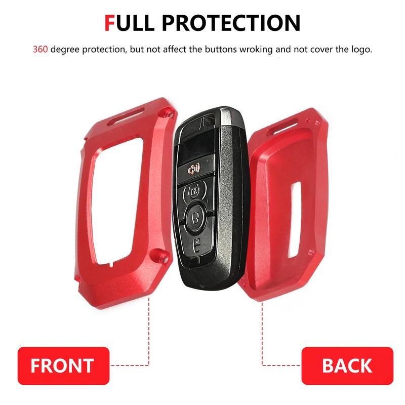 RERPRO Fit for Ford Key Fob Cover Keychain Compatible with