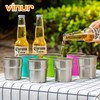 VINUR 4 Pack Stainless Steel Cups 8 oz Pint Tumbler