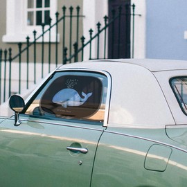 Mr. & Mrs. Panda Car Sun Shade Whale Confetti Gift Sun Protection Car Separation Holiday Car Window Sun Protection Sea Slimming