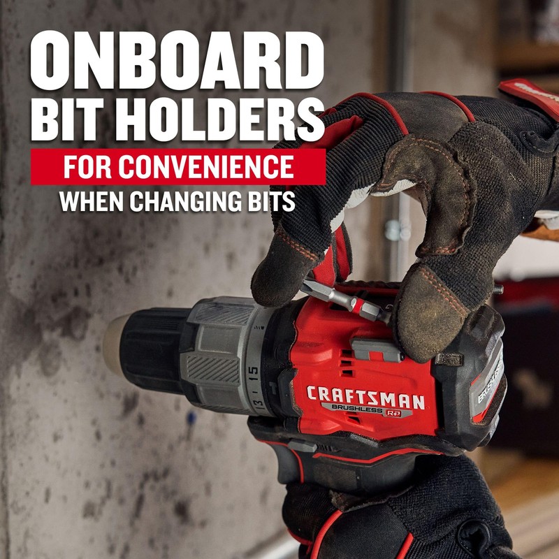 CRAFTSMAN V20 1/2 Inch Cordless Hammer Drill, Bare Tool Only
