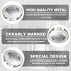 Wocloer 12 Pcs Stainless Steel Electrical Box Knockout Plugs -