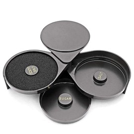 Margarita Salt Rimmer Set, Cocktail Margarita, 3 Tier Glass Rimmer for Cocktails, Bar Salt and Sugar Rimmer for Drinks, Juice Cocktail Rimmer for Bar Party