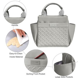 FAVORTALK Lunch Bag Adults for Work Insulated Lunch Bag for Women Men Large Lunch Box Cool Tote with Handle for School Travel Camping Picnic Travel Waterproof Leakproof Lunch Organiser - WCB42212