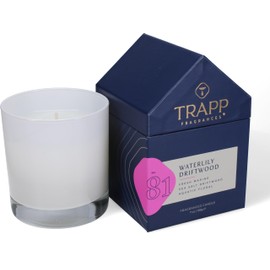 Trapp - No. 81 Waterlily Driftwood - 7 oz. House Box Candle - Aromatic Home Fragrance with Fresh Scent of Fresh Marine, Sea Salt Driftwood, & Aquatic Floral Notes - Petrolatum Wax