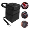 Alipis Foldable Car Trash Can with Lid Portable Automotive Garbage