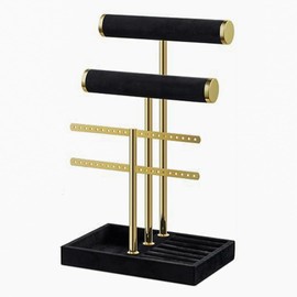 IZOGTQY jewelry holder organizer stand with Velvet Ring display for Necklace Earring Bracelet Rings