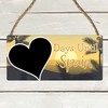 Days Until Spain Vacation Countdown Plaque with Chalkboard - Spanish