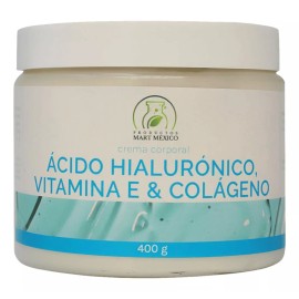 Productos Mart Mexico Crema Facial Á.hialurónico,vitamina E & Colágeno (400g)6pack