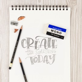 TOMBOW 57332 Mono Eraser, White, Jumbo, 1 Pack. Cleanly Removes Marks Without Damaging Paper