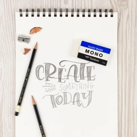 TOMBOW 57332 Mono Eraser, White, Jumbo, 1 Pack. Cleanly Removes Marks Without Damaging Paper