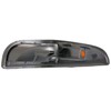 AmeriLite Black Replacement Bumper Parking Turn Signal Lights Set For