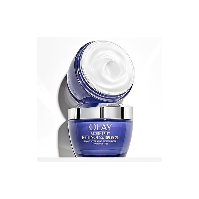 Olay Regenerist Retinol 24 Max Night Hydrating Moisturizer, Fragrance Free,
