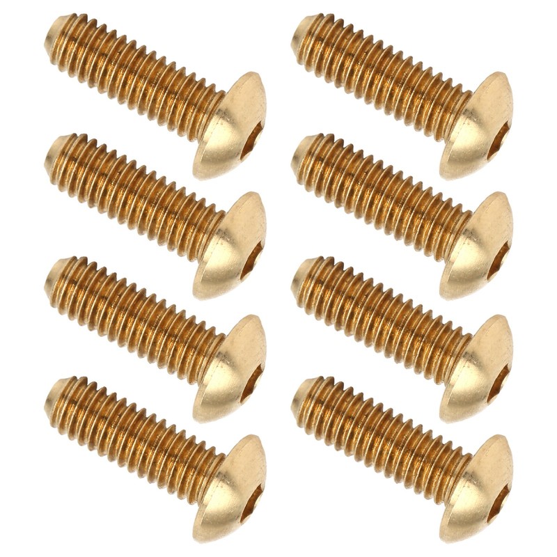 50Pcs Hex Socket Screws Half Round Head Pure Copper Hardware