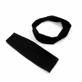Black Sports Headband: Golf, Sweat-Absorbing, for Women's Fitness & Yoga Hiking